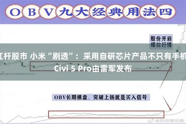 杠杆股市 小米“剧透”：采用自研芯片产品不只有手机！Civi 5 Pro由雷军发布