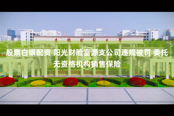 股票白银配资 阳光财险富源支公司违规被罚 委托无资格机构销售保险