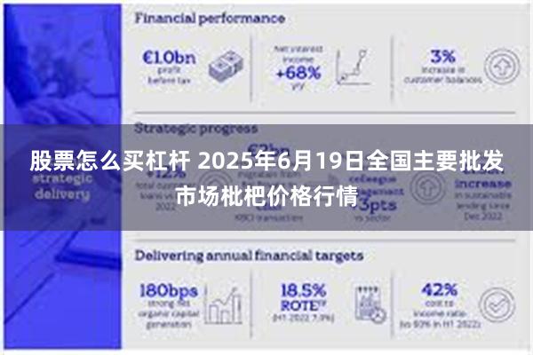 股票怎么买杠杆 2025年6月19日全国主要批发市场枇杷价格行情